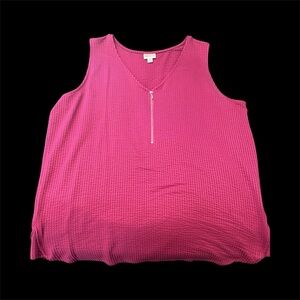 LulaRoe “Rachael” XL Tank Top with Zipper